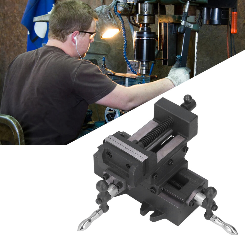 Cross Slide Vise 75mm Cast Steel