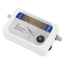 DVB-T Finder Digital Aerial Terrestrial TV Antenna Signal Strength Meter White
