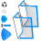 Collapsible Football Goal Set Includes 2 Foldable Markers 3 Size 1