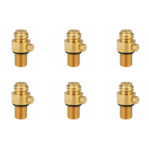 6X M18X1.5 Refill CO2 Valve Adapter Thread Converter Replacement for