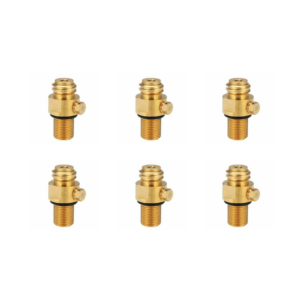 6X M18x1.5 Refill Co2 Valve Adapter Thread Converter Replacement For 6033145547394