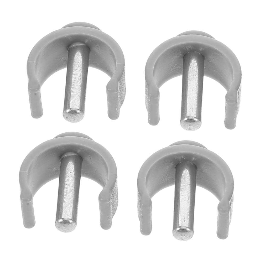 Walking Stick Holder and Crutch Clip 4pcs Secure Attachment for Walker with Quick Pin Clamp