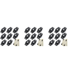 24 Pieces Self Adhesive Caster Wheels Swivel Wheels 360 Degree Rotation Sticky Pulley with Bearings (Black)