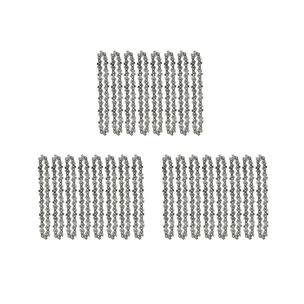24 Pcs 4 Inch Steel Chainsaw Chain Electric Pruning Saw Accessory Garden Tool Replacement 6032248256622