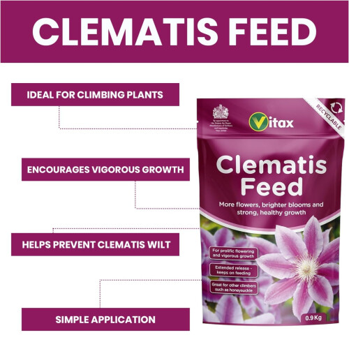 Vitax Vitax Clematis Feed 900g x 2 Potassium Fertiliser 1
