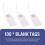 100 Pack Blank Tags with Elastic String Marking Hang Tags Attached Reinforced Hole Writable Blank Tags 2.75x1.37Inch 9