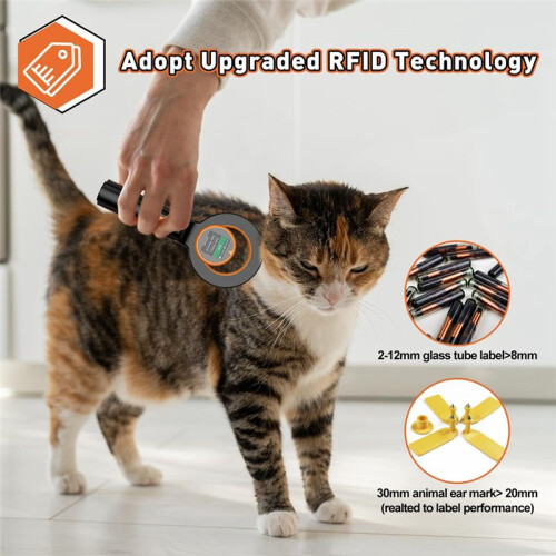 Pet Micro-Chip Reader,3-In-1(2.4GHz Wireless++USB) Animal Universal Microchip-Tag Reader Scanner ,Q40 2