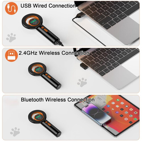 Pet Micro-Chip Reader, 3-In-1(2,4GHz Wireless++USB) Animal Universal Microchip-Tag Reader Scanner ,Q40 2