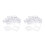 32 Pack Clear Plastic Beads Storage Containers Box with Hinged Lid for Small Items, Diamond, Beads (2.2X2.2X0.79In) 1