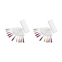 96 Pcs Paper Bookmarks Blank Cardstock Book Marks with Colorful Tassels for DIY Gifts Tags Make Your Own Bookmark