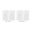 4 Pack Flexible Rubber Wall Grommet Insert with Decorator Wall Plate, 1-Gang Pass Through Plate for Low-Voltage Cables 1