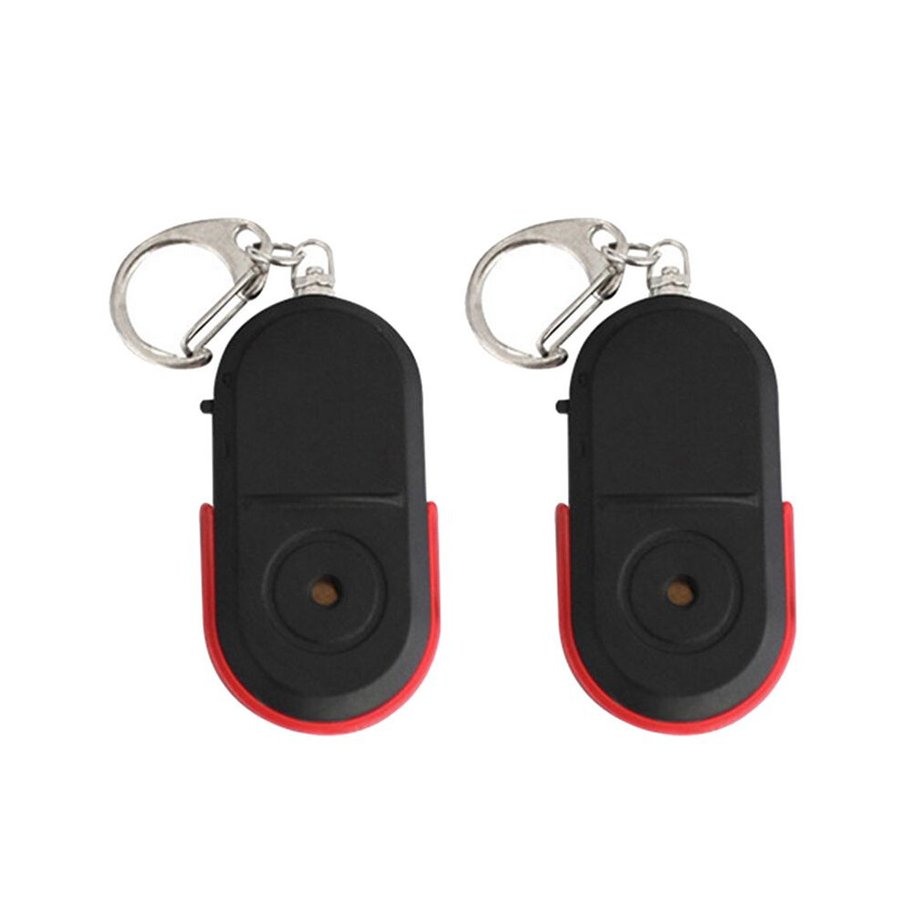 2X Anti-Lost Whistle Key Finder Wireless Alarm Tag Key Locator Keychain Tracker Whistle Sound Led Tracker Light 6033723324669
