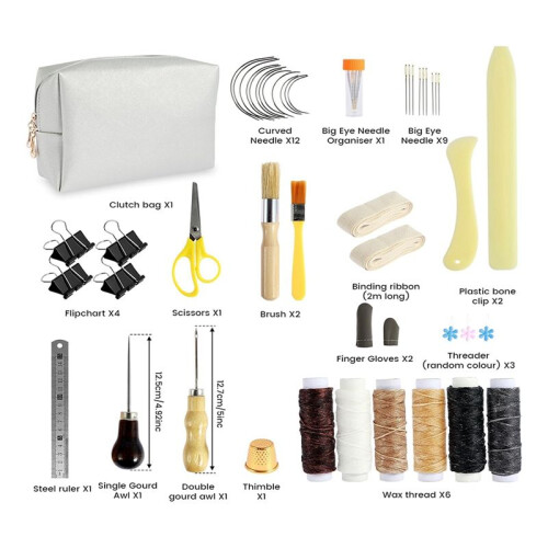 Bookbinding Tools Kits for Beginners Hand Books and Paper DIY Bookblind Startertools Set Bookbinding Supplies Sewing