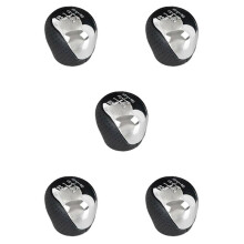5X SPORT Perforated Leather Gear Knob Chrome 6-Speed for I30 IX35 Tucson
