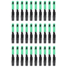 30Pcs Sc/Apc Fiber Optic Connector Embedded Single Mode Component Fiber Optic Quick Connector-Black + Green