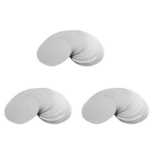 450 Pcs 3 Inch Silver Wine Pourer Discs Drip-Proof Drip Pouring pour Spout pour Wine Thin Slice