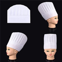 75 Packs of Disposable Chef Hat SMS Non-Woven Kitchen Cooking Hats Cap Party Baking