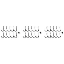30PCS Rustic Metal Coat Hooks Wall Mounted Hooks Double Vintage Hooks for Hanging Decorative Farmhouse Entryway Hooks
