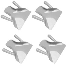 4X Plast Chip Scoop Pommes Frites Spade Loader Chip Packaging Spade Tratt Popcorn Snabbmat Dubbelt Handtag