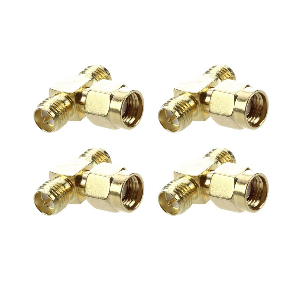 Photos - Battery 8 Pcs RP SMA Male to Two RP SMA Female Triple T RF Adapter Connector 3 Way Splitter