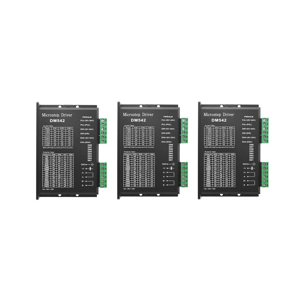 3X Stepper Motor Driver, Dm542 Stepper Motor Driver Dsp Digital Driver Board For Nema 17, Nema 23 ,Etc 6031166248016