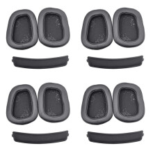 4X Ohr Polster + Stirnband für  G633 G933 Kopfhörer Ersatz Schaum Ohren Schützer Ohr Polster Zubehör