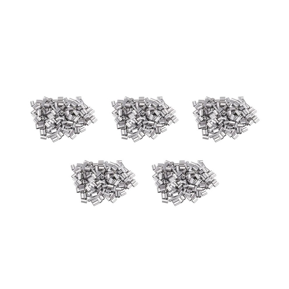 M1.5 Wire Rope Aluminum Ferrule Cable Ties Crimp Wire Rope Chuck Aluminum Jacket 1000 Pieces 4713641221166