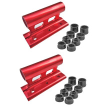 2X Fiets Auto Dak Mount Rack Holder Transport Mount Rack Quick Release Steekas Fietsendrager Beugel Houder Rood