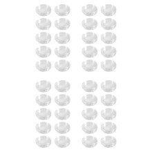 40 Pcs Small Round Transparent Plastic Coin Capsules Box 20mm