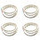 4 Pcs 1M 60-3528 SMD Waterproof LED Light Strip DC12V (Warm White) 1
