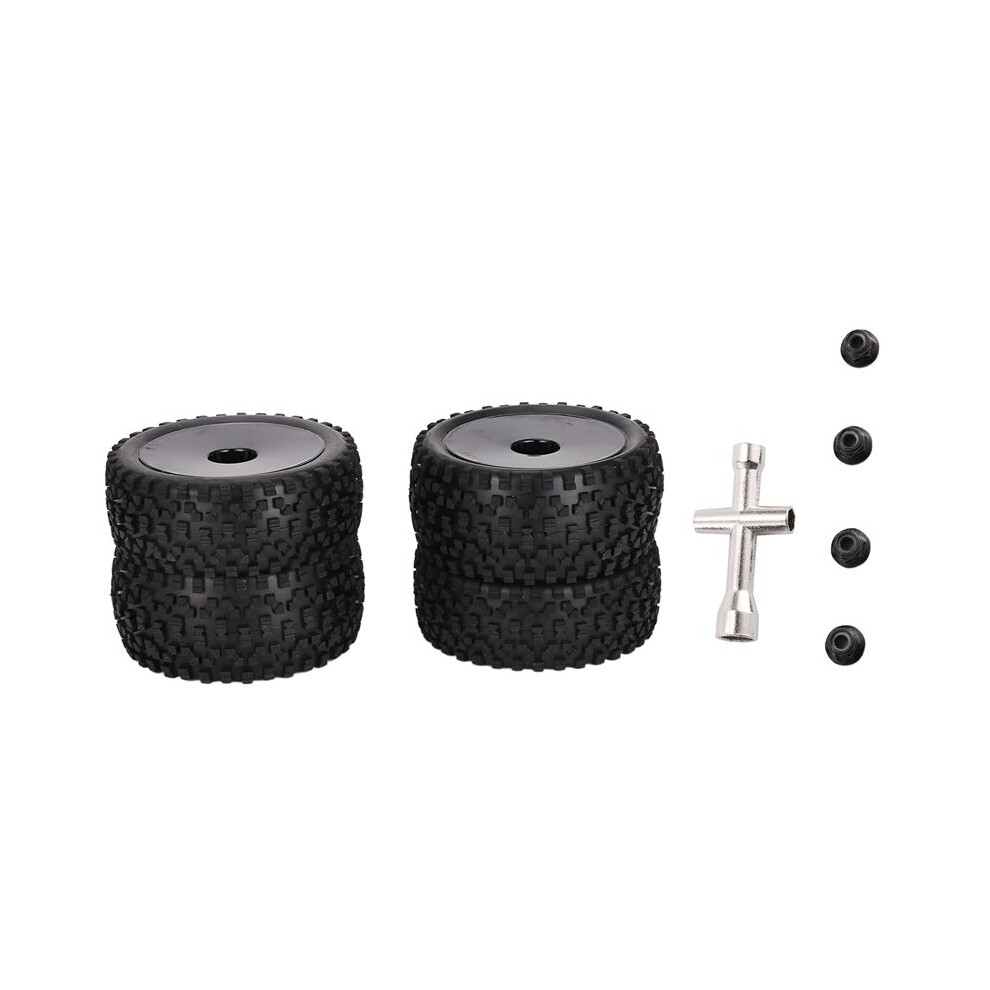 4Pcs 85Mm Tires Wheel Tyre For 144001 124019 104001 Rc Car Upgrade Parts 1/10 1/12 1/14 Scale Off Road Buggy,B 4712295120207