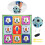 Foldable 9 Square Soccer Activity Mat Including Spheres-Yellow 5