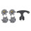 Spikes Set Includes 60 Pcs  Cleats Replacement  Cleats Spanner Metal Thread Screw 6 mm Dia  Spike Too 2