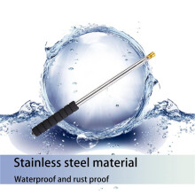 2pcs 9.8Ft Telescopic Flag Pole,Stainless Steel Handheld Portable Extendable Retractable Flagpole with Anti-Slip Grip