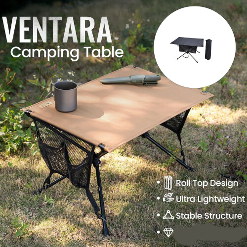 Multipurpose Camping Surfaces Quick Assembly Beach Desk-Black 1