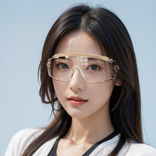 Light Weight Adjustable Frame Sports Eyeglasses-Orange 2