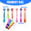 6Pcs Dancing Rhythm Wrist Streamers Gymnastics Dance Decorations 3