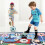 Modifiable Soccer Practice Mat With Gripping Spheres-Yellow 7