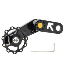 Tendeur de ChaîNe de VéLo Pliant Roue de Guidage de VéLo LéGer Tendeur de ChaîNe de DéRailleur ArrièRe à une Vitesse avec Pignon