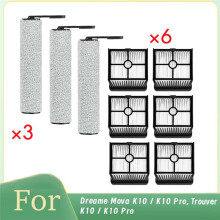 Para Aspirador de Pó para Mova K10 / K10 Pro/Trouver K10 / K10 Pro, Escova Principal e Filtros, Acessórios