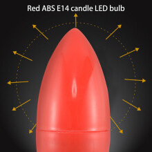 LED Candle Light Candle Light Bulbs Red Fortune Lamp God Lights Saving Candle Lights,E14
