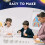 Solar System Project Kit, PlanetModel Crafts 14 Mixed Sized Polystyrene Spheres Balls for School Science Projects 10