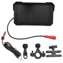 5 Inch Motorcycle Portable GPS Navigation Screen Wireless Carplay Android Auto IP68 Waterproof Display