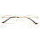 Blue Light Reading Glasses +1.75 Gold Frame Bendable Bridge Compact Travel Unisex 2