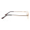 Blue Light Reading Glasses +1.75 Gold Frame Bendable Bridge Compact Travel Unisex 3