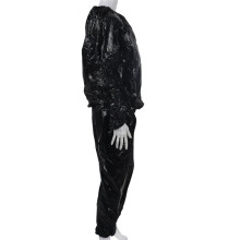 5X Heavy Duty Fitness Perte de Poids Sweat Sauna Suit Exercice Gym Anti-Rip Noir XXL