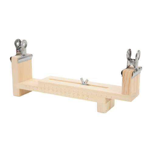 Solid Wood Bracelet Weaving Rack Adjustable 22.3x8.8x4.7cm Durable
