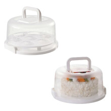 Cake Transport Box with Lid and Handle Cake Box Cup Cake Container with Handle Cake Transport Container White