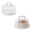 Cake Transport Box with Lid and Handle Cake Box Cup Cake Container with Handle Cake Transport Container White 1
