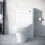 NES Home Modern 500mm Back To Wall WC Toilet Unit Gloss White | Afern 2